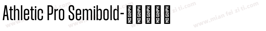 Athletic Pro Semibold字体转换